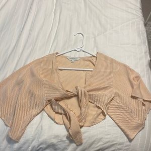 Davis and dani (boutique) super flowy super cute orange tank top